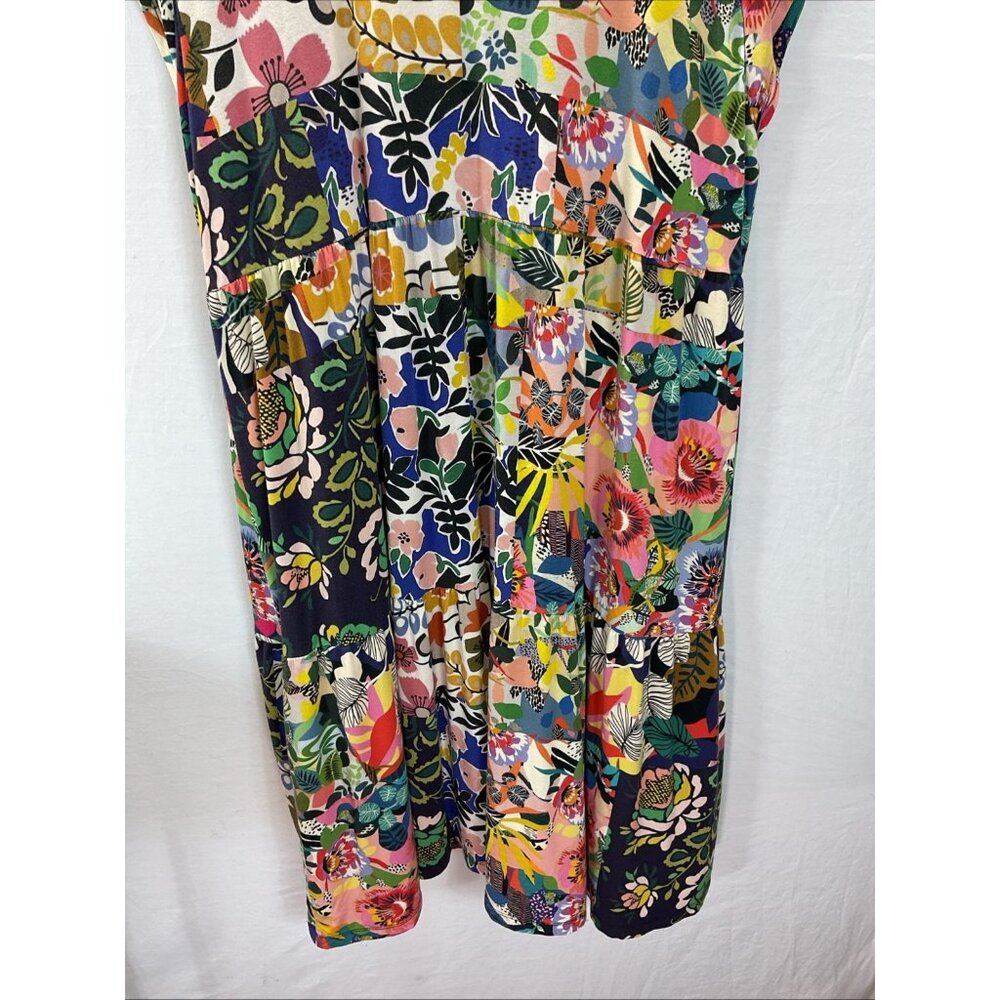 Johnny Was Colorful Floral Midi Dress - Picture 4 of 11